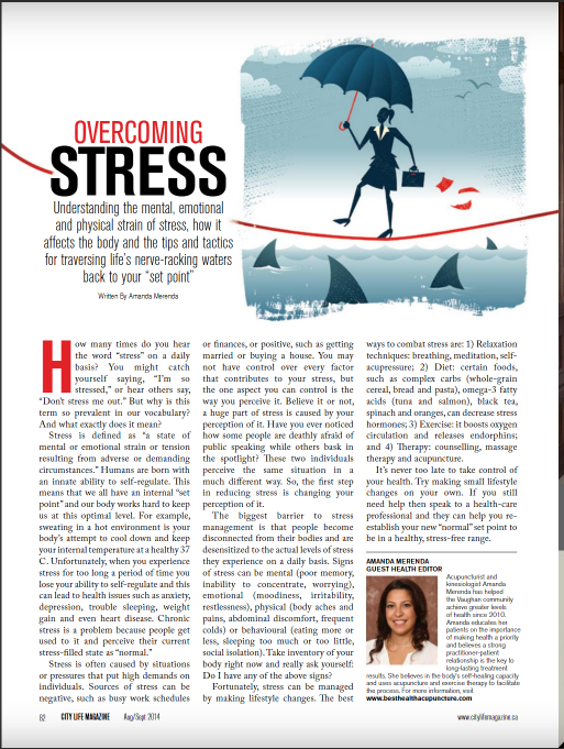 Stress and acupuncture